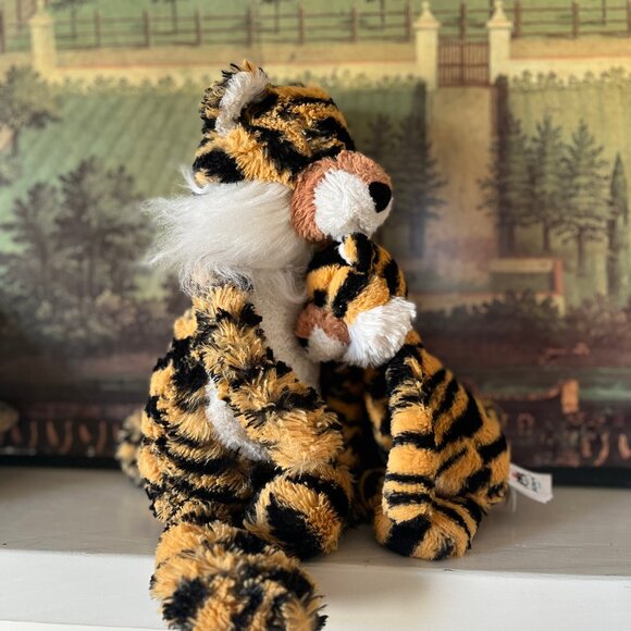 Bashful Tiger + Baby Bashful Tiger Retired Jellycat Plush - Picture 3 of 3